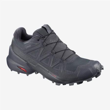 Salomon SPEEDCROSS 5 GTX NOCTURNE Womens Trail Running Shoes Black UK YMKH